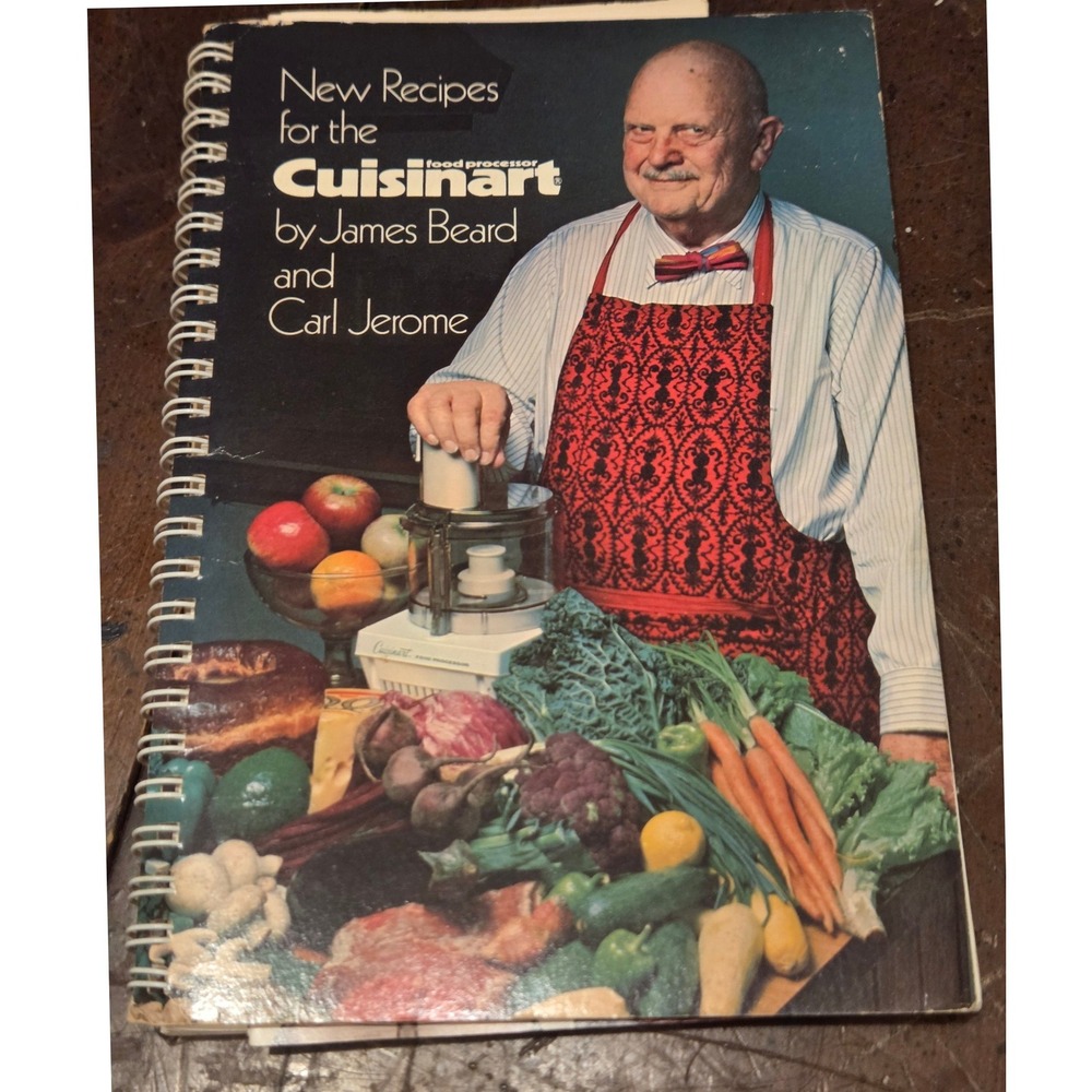 Cuisinart New Recipes Cookbook James Beard C.Jerome 1978 Vintage Bonus Pamphlet